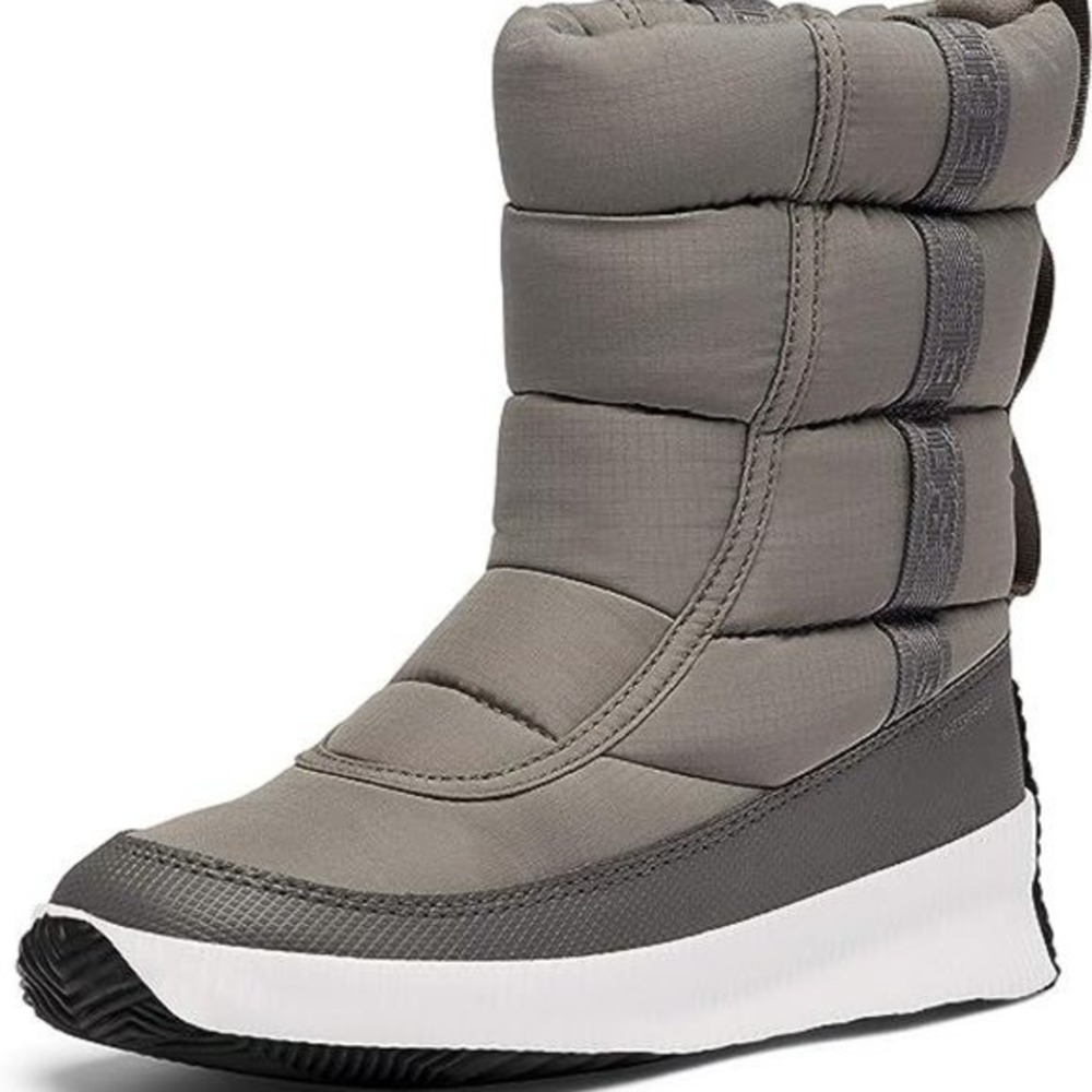 7W - [NEW] Women's Sorel Out‎ N About Puffy Mid Boots Quarry NL3804-052